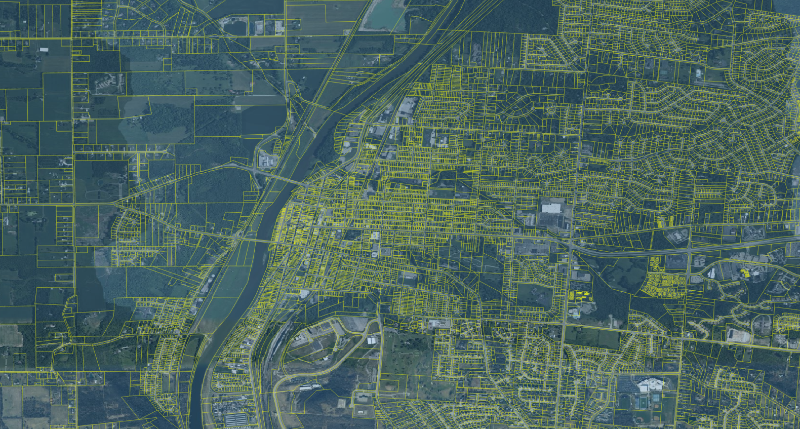 Parcel-level map visualization of foreclosure data coverage