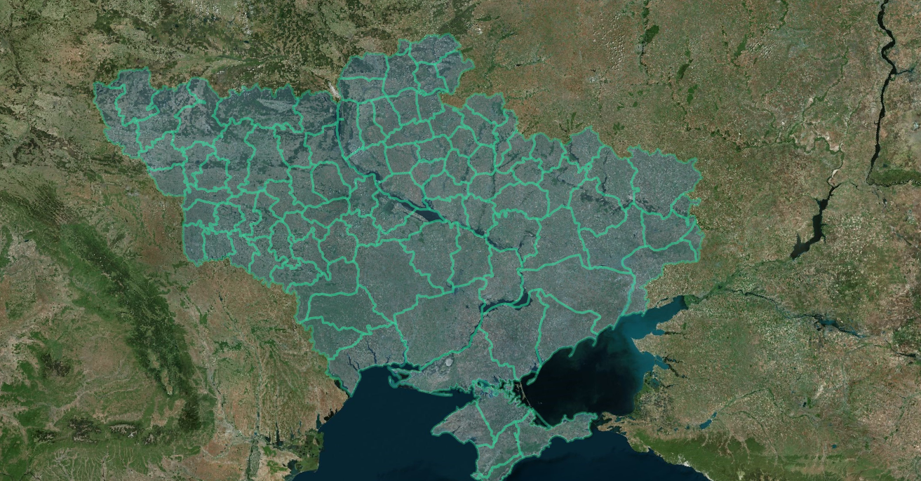 Ukraine Administrative Boundaries 1921